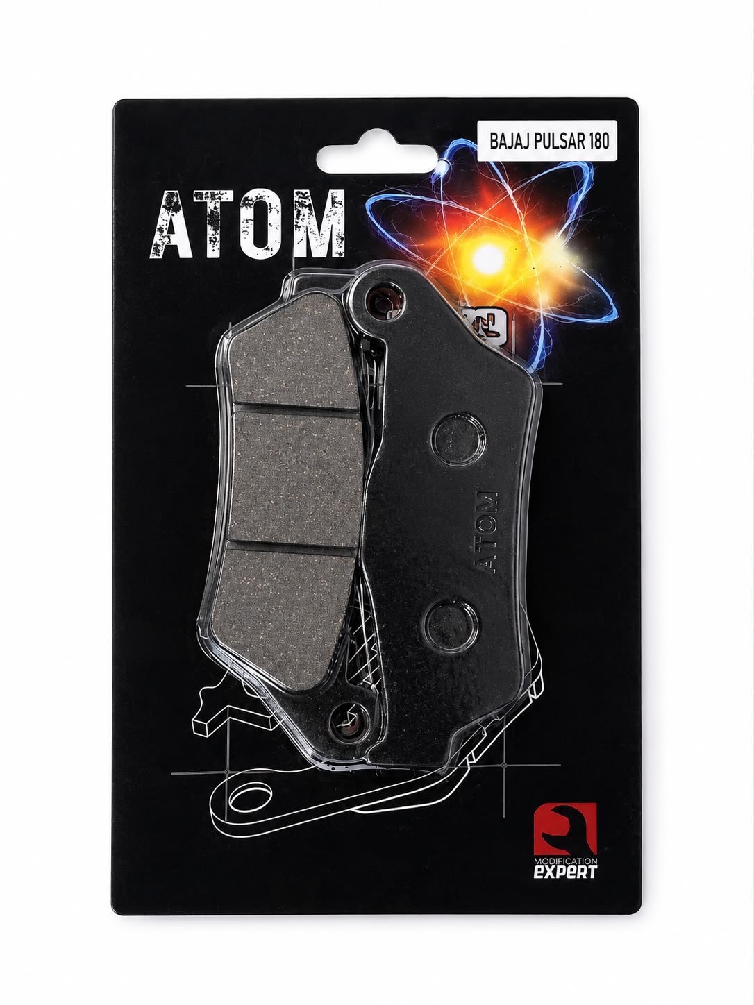 Pastilla delantera ATOM PULSAR 180